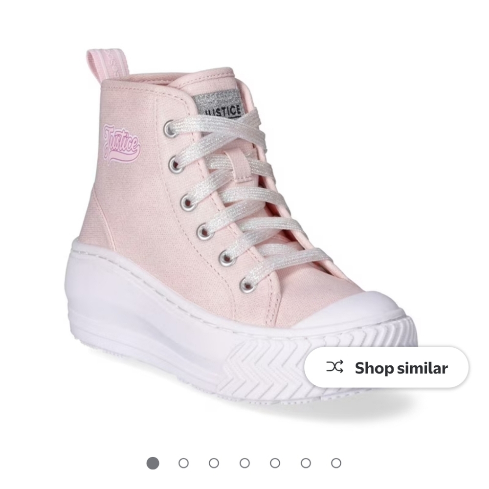 Justice sport girls high top size 3 NWOT   Never Worn